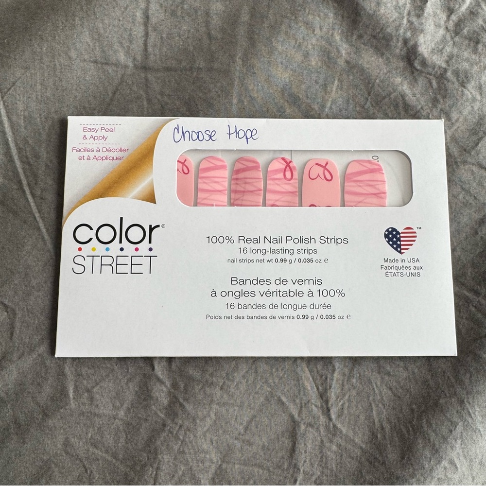 *Retired* Color Street: Choose Hope | Breast Cancer Awareness Pink Ribbon Pastel - Picture 3 of 10